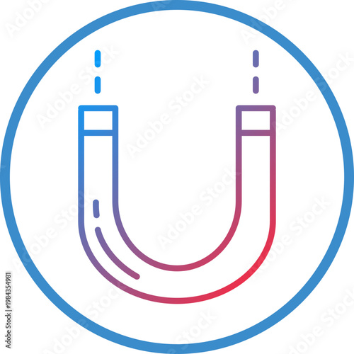 Magnet Line Icon Style