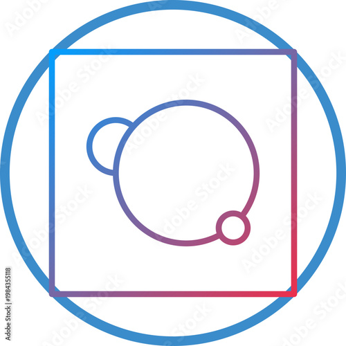 Calcium Line Icon Style