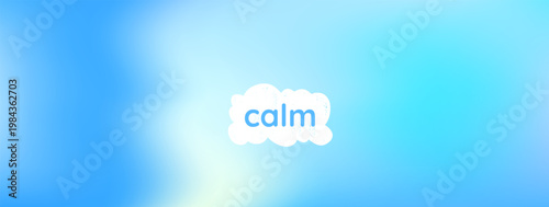 Calm gradient in blue sky tones with soft gentle aqua and ocean blend. Deep calm gradient for medical wellness and healthcare banner. Tranquil vector backdrop with smooth turquoise holographic wave.