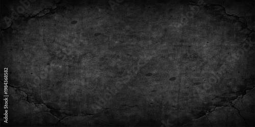 Abstract a captivating dark textured surface with detailed cracks and an aged look, offering a sense of history. The monochromatic palette adds to its mystique and timeless quality.