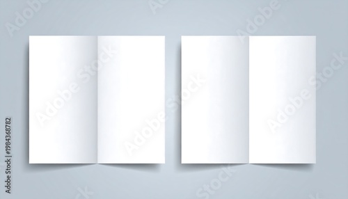 Blank Trifold Brochure.