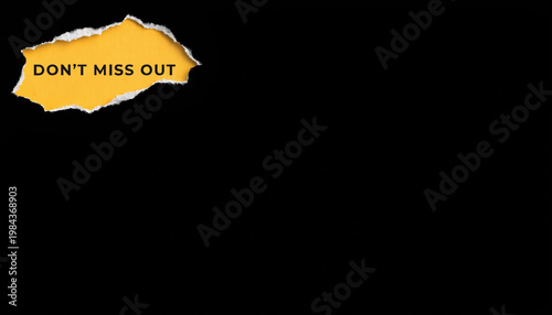 Ripped paper revealing 