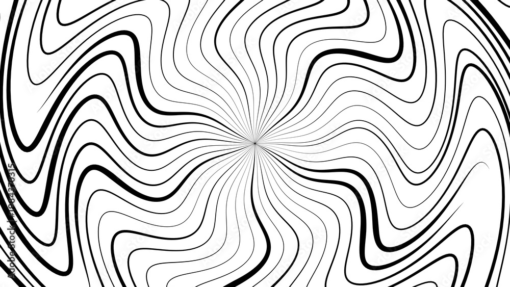 Obraz premium Swirling vortex speed pattern, hypnotic motion spiral, radial wave effect, illustation