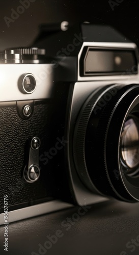 Vintage Camera Close-up - Capturing Memories.