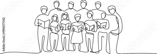 continuous line of the family's dream house. one line drawing of the family looking at the dream house. one line Icon drawing