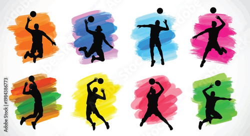 Sport, Fitness, Silhouette Icons, Athletic, Vector Graphics