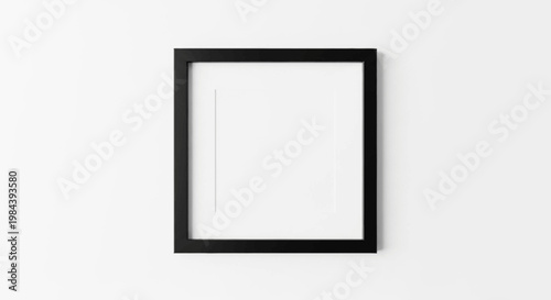 Black Picture Frame on Wall.