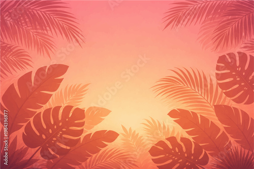 seamless background with palm trees