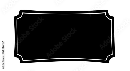 Black Label Tag Icon Design Element.