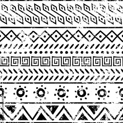 Seamless ethnic pattern, ethnic geometric ornate, vector print