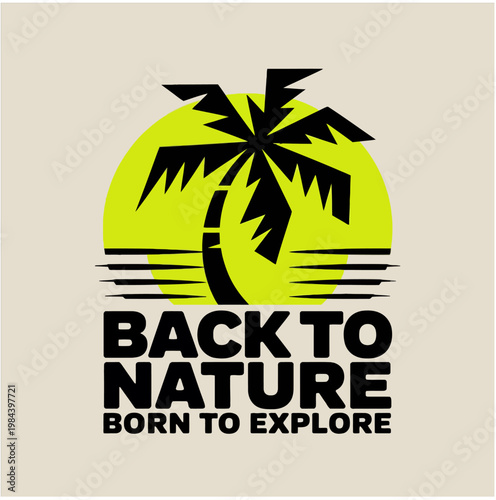 back to nature logo vector