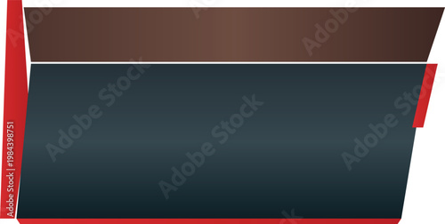 Industrial, metallic, cylindrical object, red accents, brown and gray colors, vector graphic news card