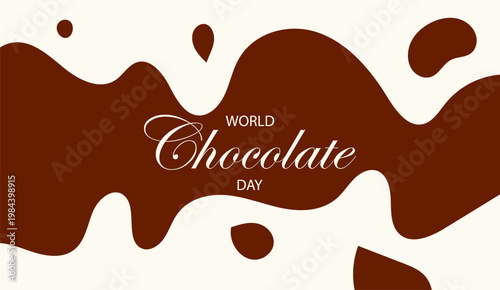 World Chocolate Day Background Sweet Cocoa Celebration Design