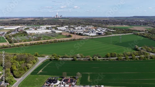 Aerial of Possible data center location near Bergheim terra nova, Germany