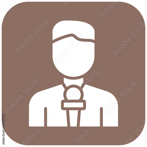 Male Journalist Icon