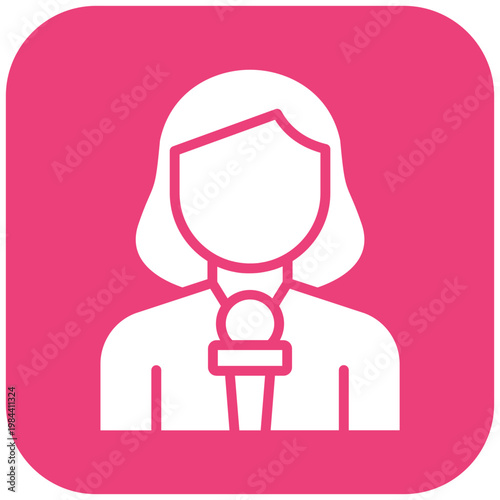 Female Journalist Icon