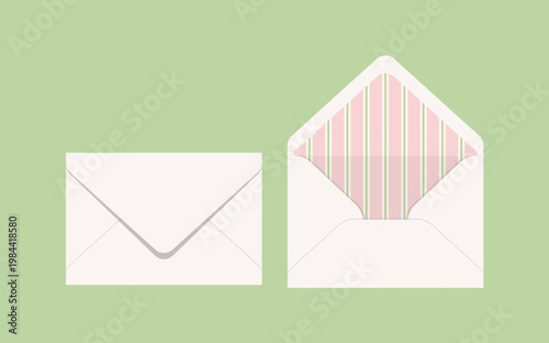 Pastel Stripes Envelope Set