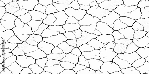Dry cracked concrete wall texture in arid desert environment