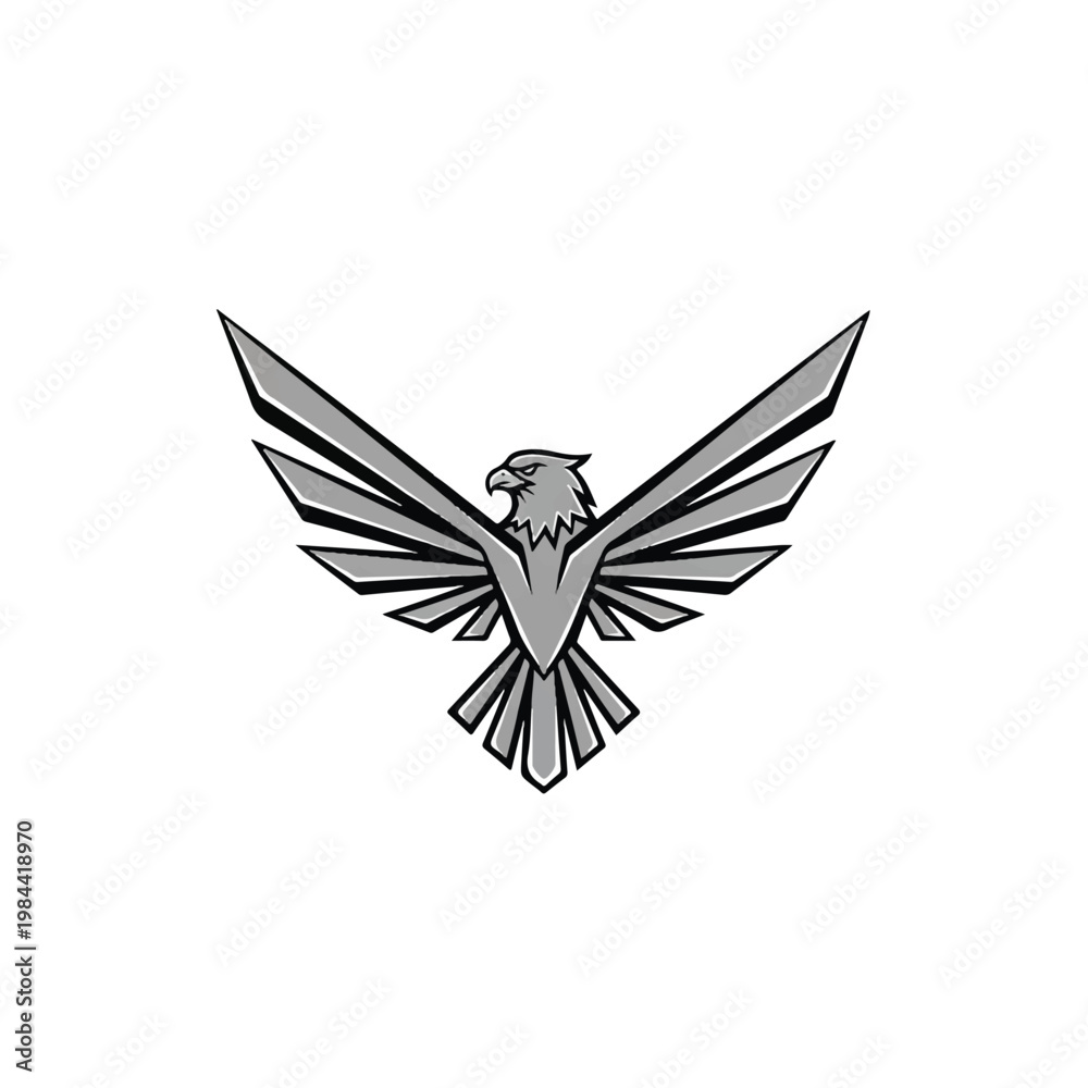 Obraz premium Detailed illustration of an eagle bird 1.