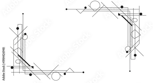 Detailed engineering mechanical blueprint drawing.