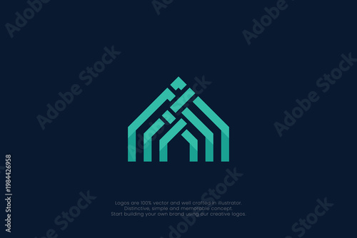 Home Building Construction Logo 