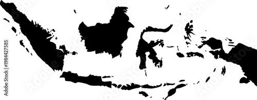 Black and white abstract art with dynamic brushstrokes on a clean white background creating a striking contrast