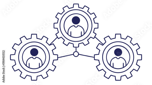 Business Teamwork and Connected People Network for Collaboration, Communication, and Productivity