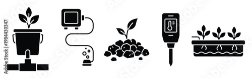 Hydroponic gardening equipment and smart plant cultivation tools, including aeration pumps, nutrient meters, and growing systems, ideal for modern agriculture and indoor farming projects.