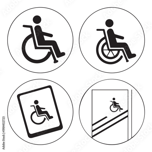 A blue disabled parking sign with a wheelchair symbol representing accessibility and reserved parking for people with disabilities