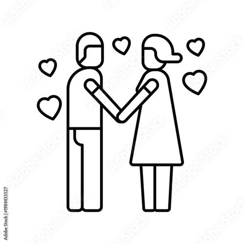 Romantic Date Vector icon which can easily modify or edit
