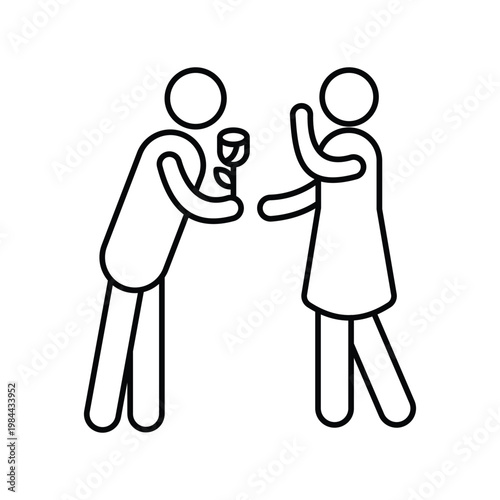  Romantic Gesture Vector icon which can easily modify or edit