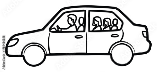 Family and friends traveling together in a passenger vehicle symbolizing road trips vacations and everyday transportation needs