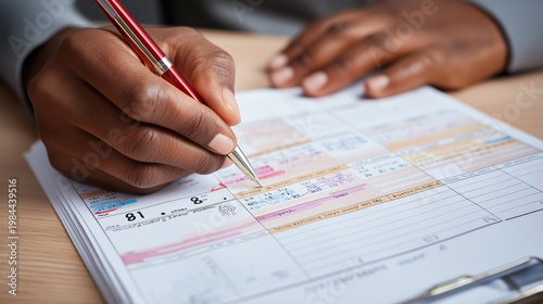 Health screening proactive approach shown on person's calendar.AI generated.