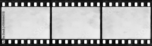 Real film frame with dust and scratches