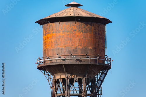 Limassol Water Tower standing against clear blue sky. Limassol, Cyprus