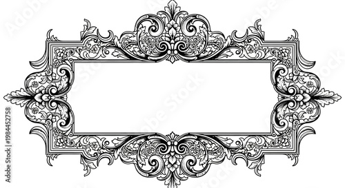 Ornate Decorative Frame Border Design.