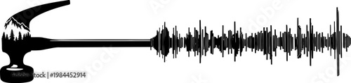 Hammer turning into soundwave