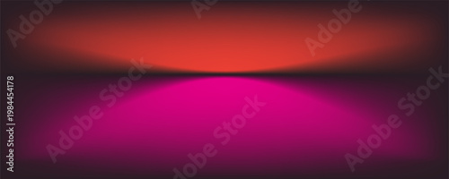 Abstract gradient podium background. Empty red 3D studio background. Clean scene for product presentation mockup template. eps 10