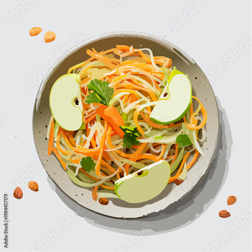 Karotten-Apfel-Salat