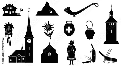Various Religious and Medical Symbols.