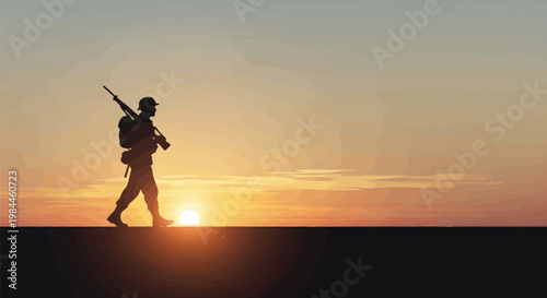 Red poppy flower illustration, glowing circular halo background, memorial day remembrance symbol, elegant floral vector art on dark backdrop