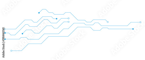 Futuristic Blue Digital Network Lines on Black Background