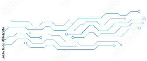 Futuristic Blue Digital Network Lines on Black Background