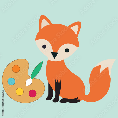 Paint Palette Icons Collection – Art and Color Design Vector