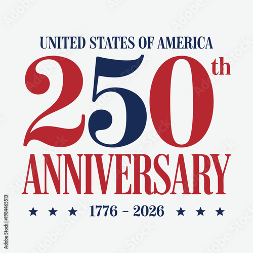 United States of America 250th Anniversary T-Shirt Design