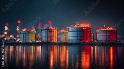 Vast horizons: discovering the world of modern lng storage. Trading signals. Lighting the path: magnificent lng tanks in an atmospheric terminal setting. Crypto investment. Asset management.