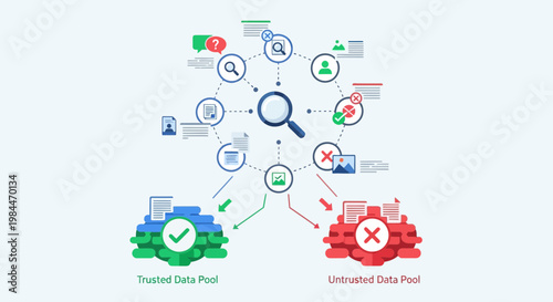 Data Management, Business Intelligence, Infographic Icons, Vector Graphics, Press freedom day, 