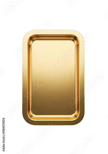 Elegant Golden Frame with Blank Space for Custom Content or Display