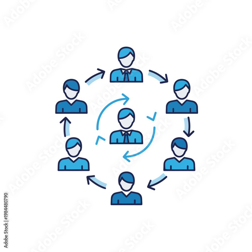 A group of people communicating effectively.