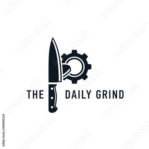Logo for The Daily Grind coffee shop.